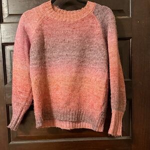 Heartloom Gradient Pink and Purple Sweater